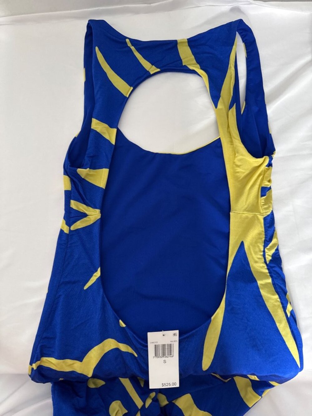 Cala De La Cruz Solange Swim Cover Up Dress Malibu Azul Womens Size Small, NWT - Picture 3 of 7